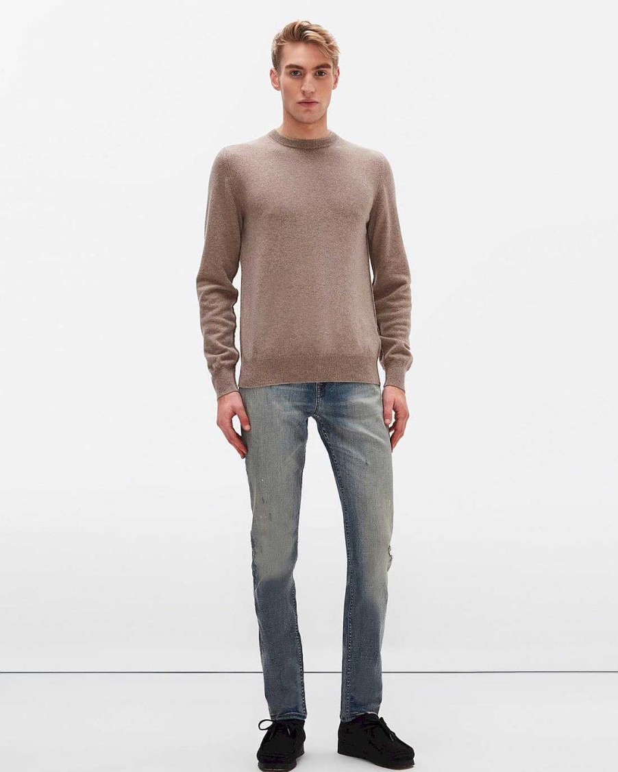 Uomo 7 For All Mankind Maglioni | Girocollo In Cashmere Talpa