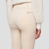 Donne 7 For All Mankind Pantaloni | Velluto A Vita Alta Alla Caviglia Skinny Dentro Tapioca