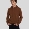 Uomo 7 For All Mankind Maglioni | Felpa Con Cappuccio In Cashmere Abbronzatura Elegante