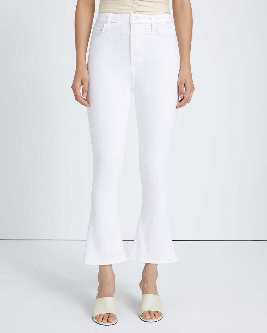 Donne 7 For All Mankind Jeans | Calza Skinny A Vita Ultra Alta Senza Filtro Bianco Pulito