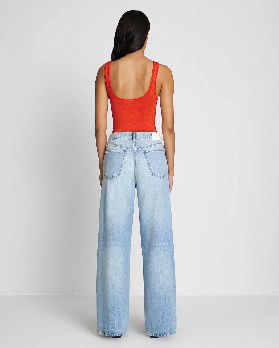 Donne 7 For All Mankind Jeans | Easy Lo Slouchy Gamba Larga Dentro Rothwell