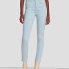 Donne 7 For All Mankind Jeans | Pantaloni Skinny Alla Caviglia A Vita Ultra Alta Senza Filtro Peretti