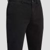 Uomo 7 For All Mankind Pantaloncini E Pantaloni | Chino Slimmy Affusolato Dalle Prestazioni Di Lusso Nero