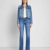 Donne 7 For All Mankind Jeans | Giacca Da Camionista Classica Dentro Lyme