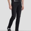 Uomo 7 For All Mankind | Cintura Classica In Pelle Dentro Nero