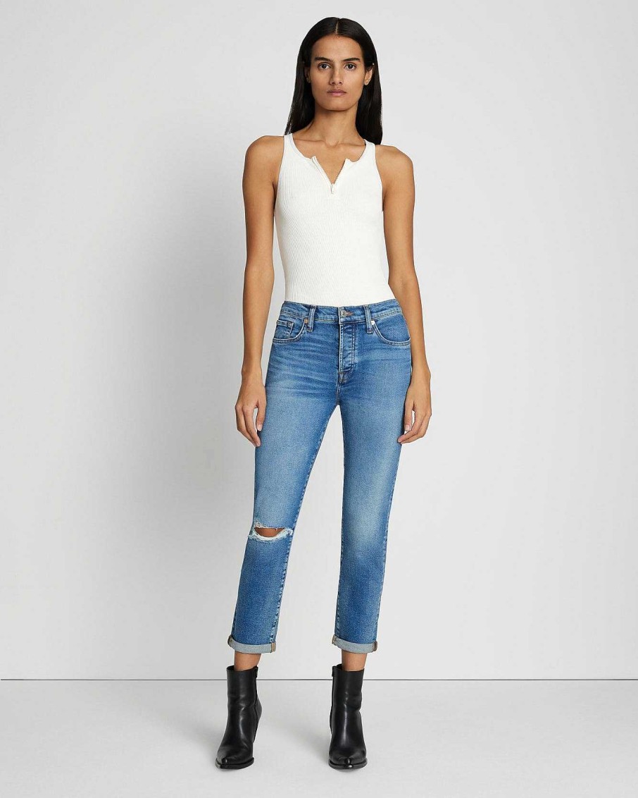 Donne 7 For All Mankind Jeans | Lusso Vintage Josefina In Lyme